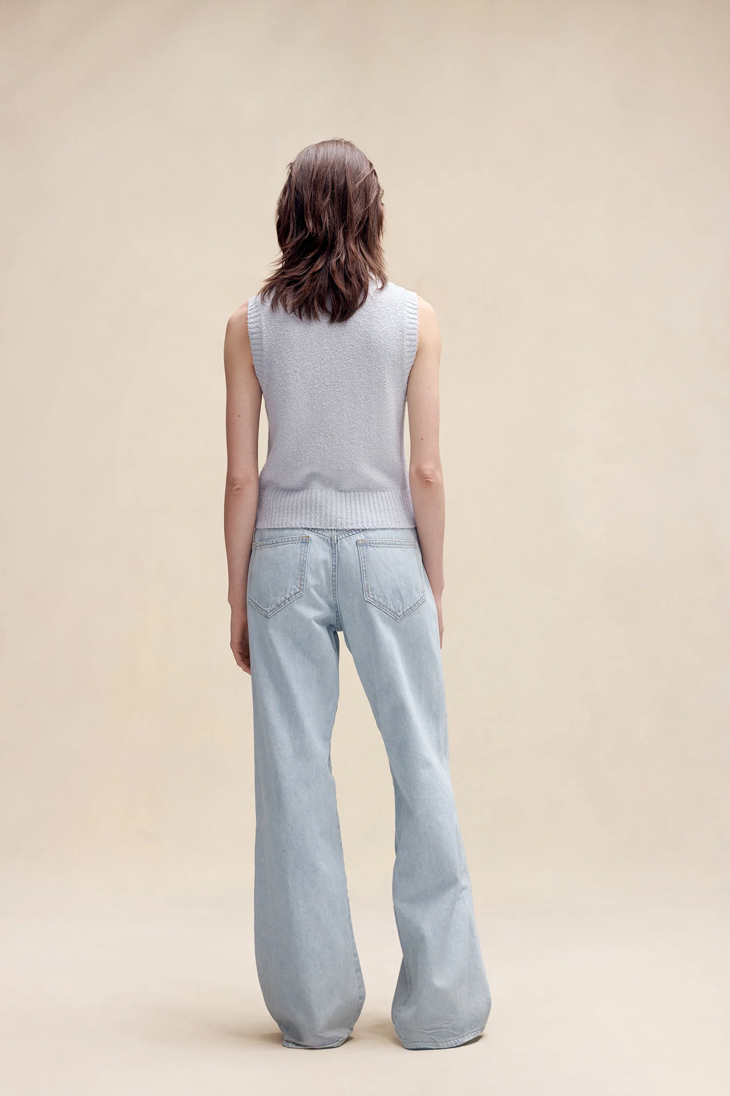 Feli Sleeveless Sweater Blue - Image 3