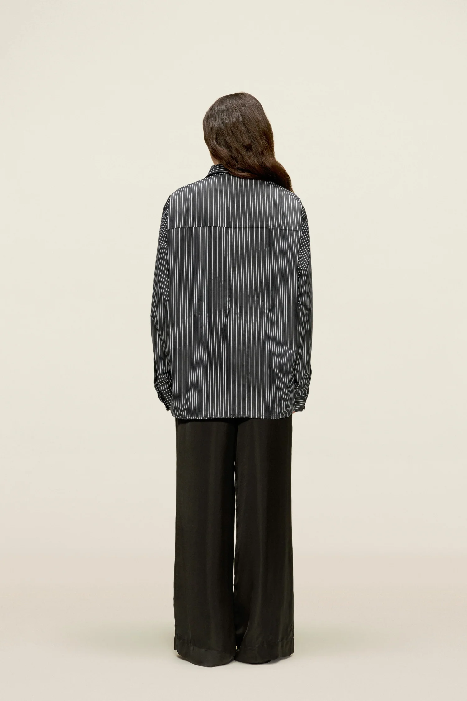 Gia Shirt Black & White Stripes - Image 6