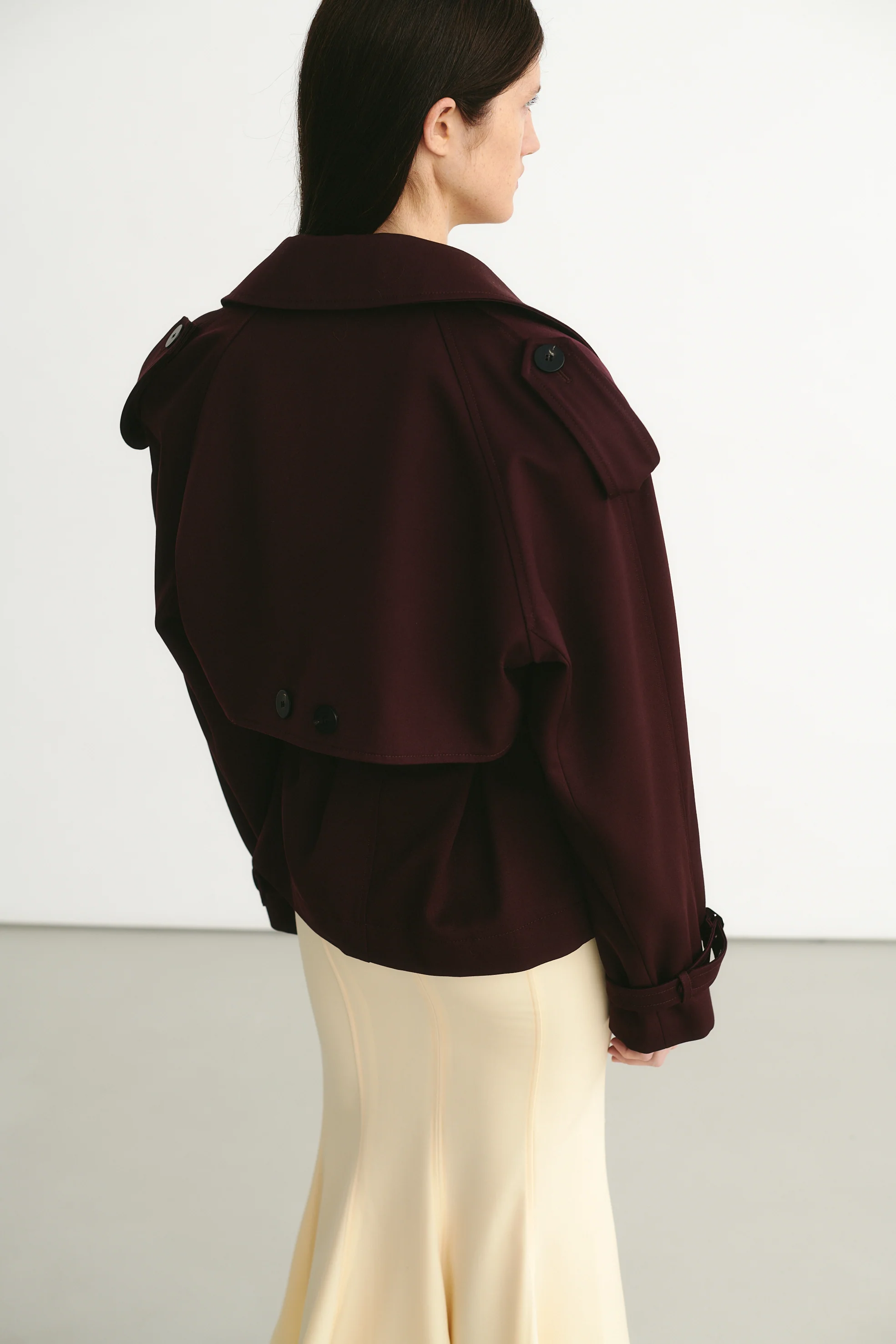 Iggy Wool Jacket Aubergine - Image 4