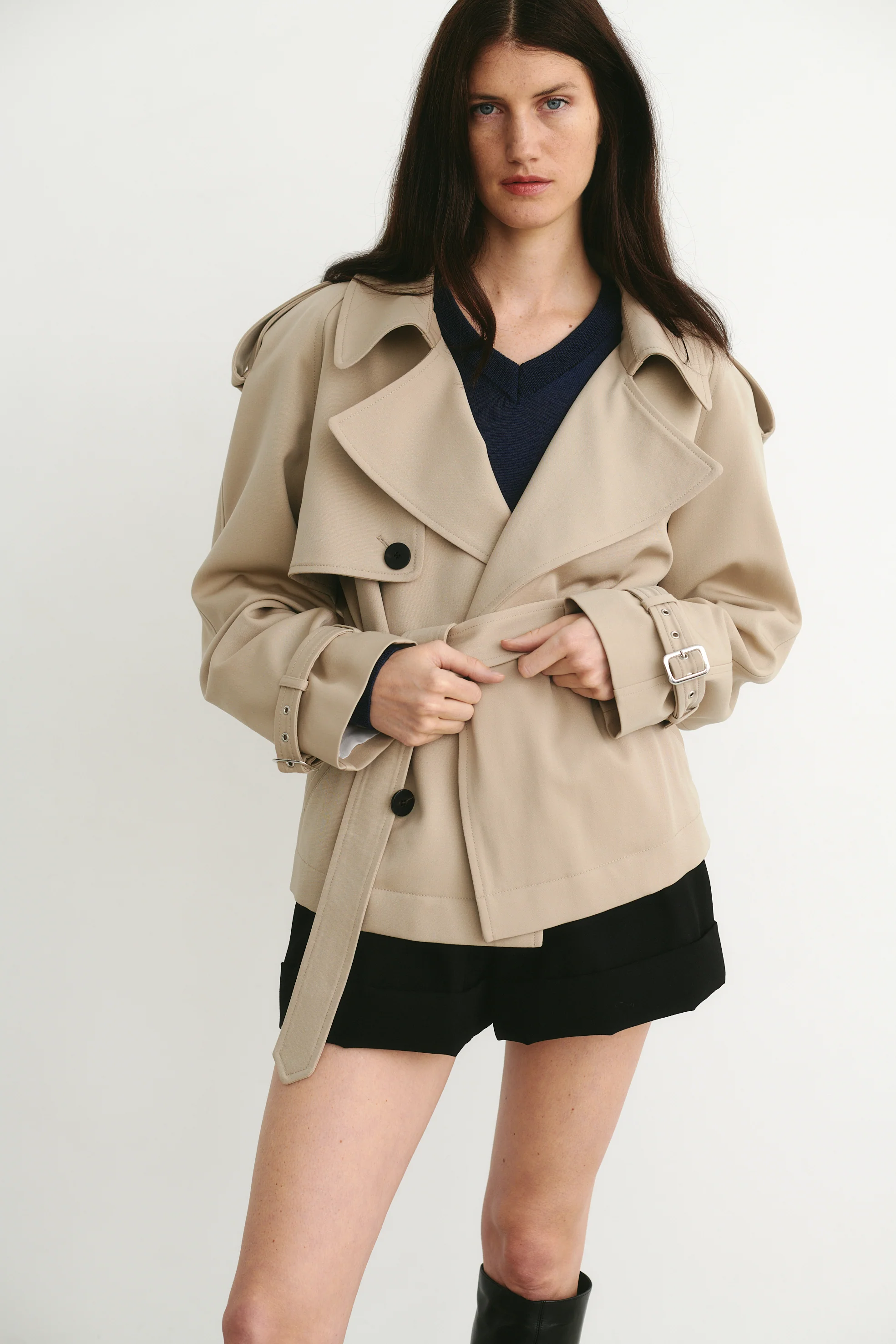 Iggy Wool Jacket Beige - Image 4
