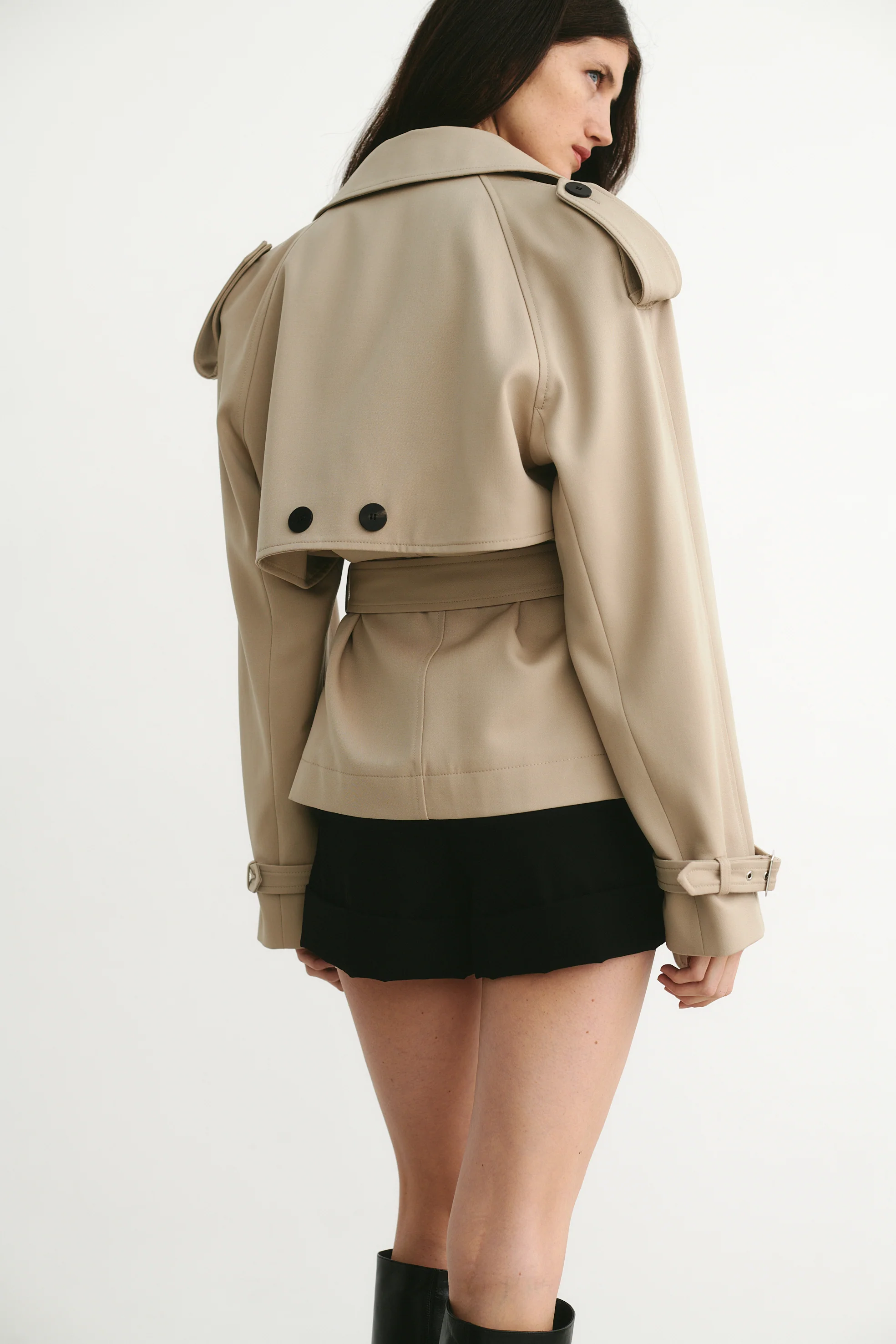 Iggy Wool Jacket Beige - Image 5
