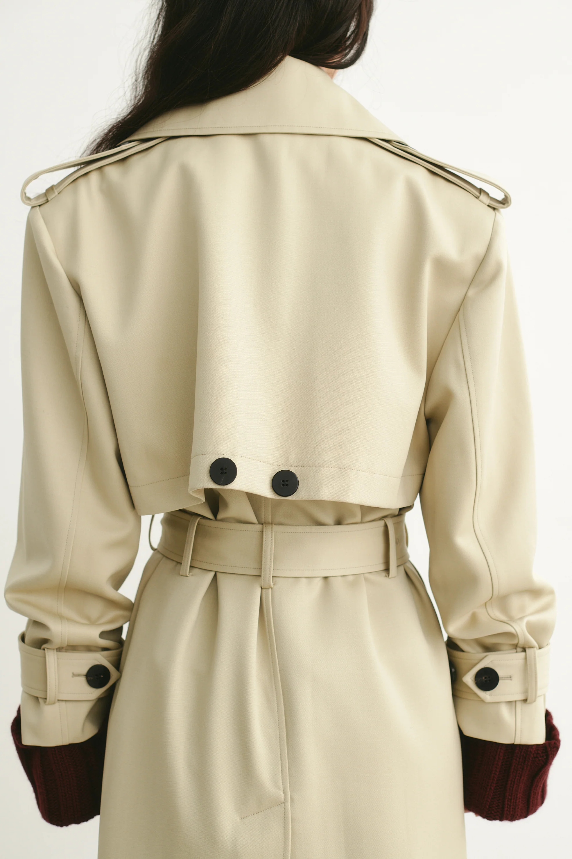Isaac Trench Coat Sand - Image 5