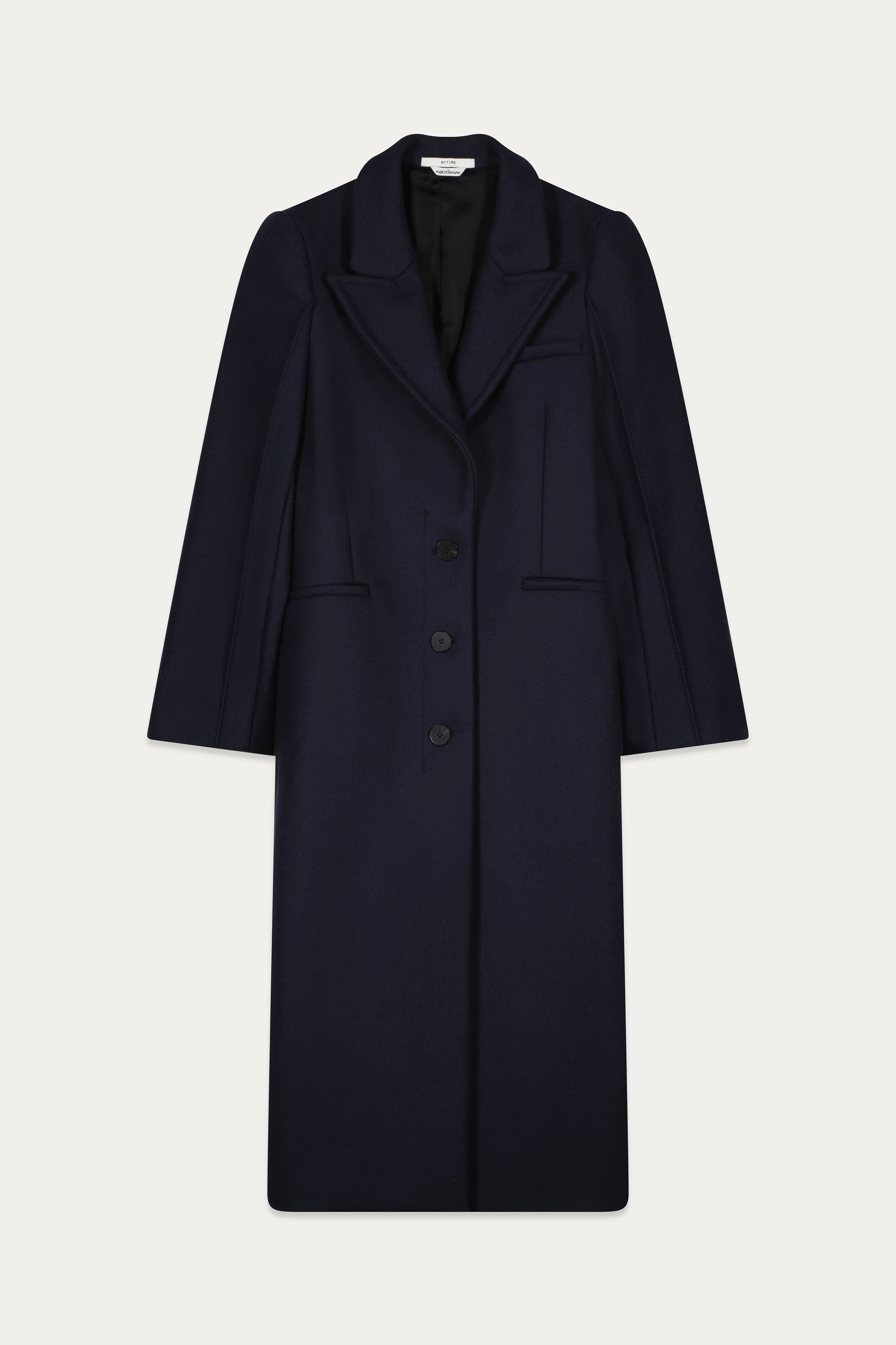 Izmir Long Coat Dark Blue - Image 5
