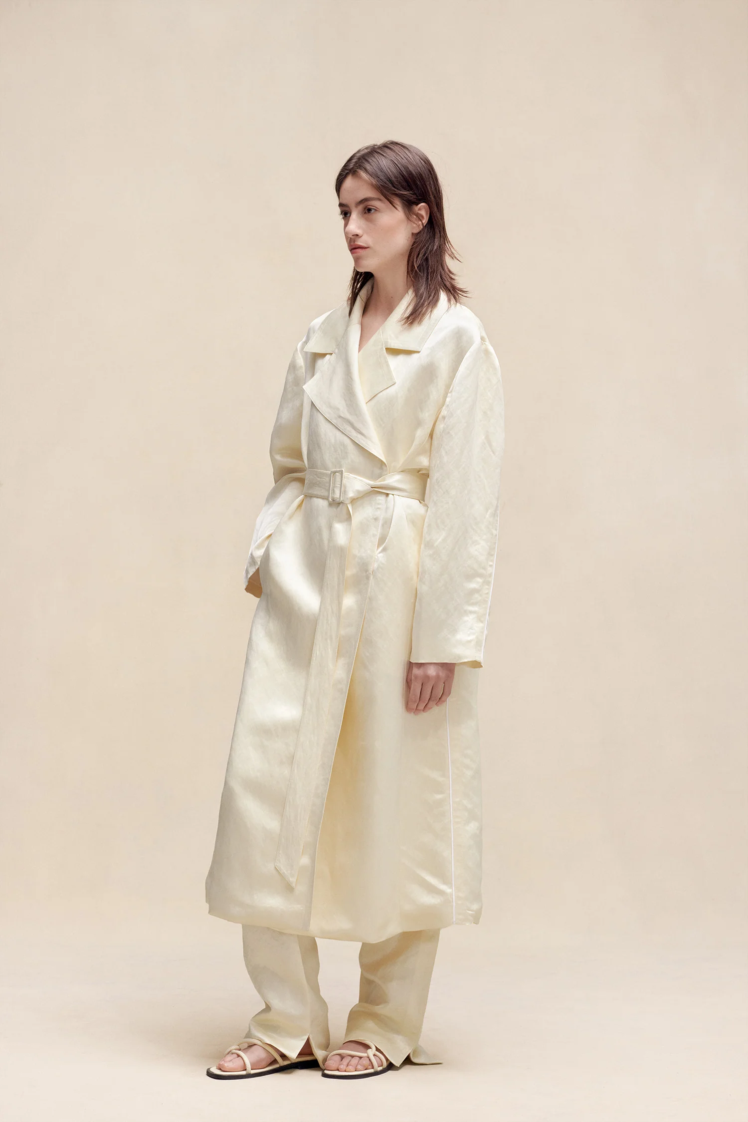 Thelma Shiny Trench White - Image 3